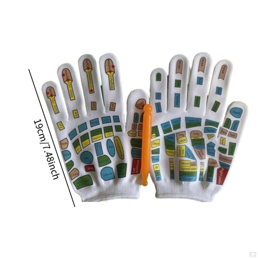 Hand Massage Mittens Breathable Reflexology Gloves for Family Friends Adults