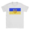 Ukraine Flag  T-Shirt for Men  Awesome Cotton Tee Shirt Round Collar Short Sleeve T Shirts Birthday Present Tops