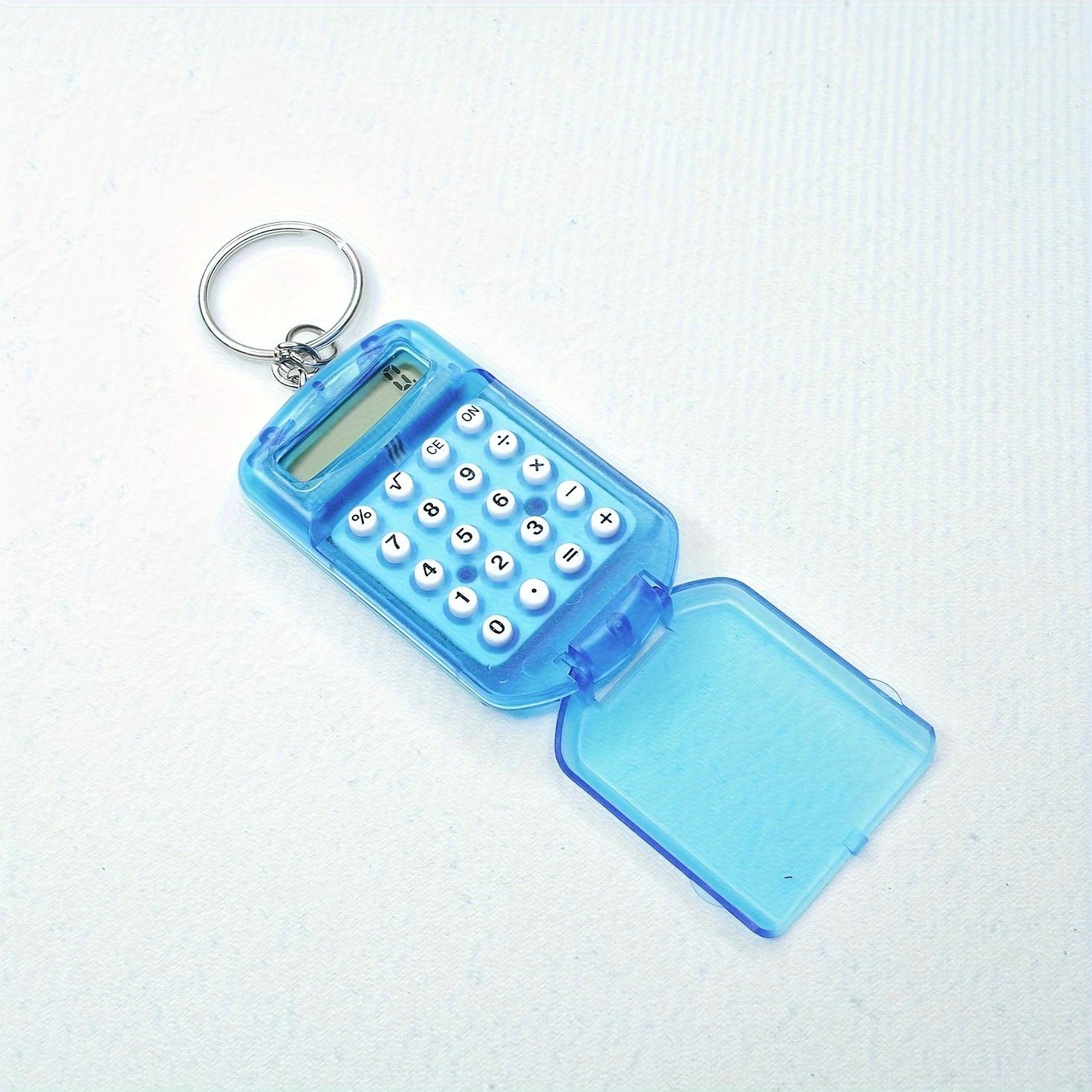 

8 Bit Mini Calculator Exquisite Keychain Cute Hanging Flip Calculator Student Supplies Jelly Color Portable Learning Daily Acces