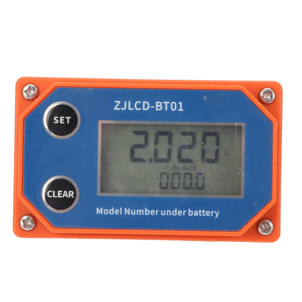 Water Flowmeter Digital Display Flow Sensor Stainless Steel Acid Alkali Proof Flow Meter for