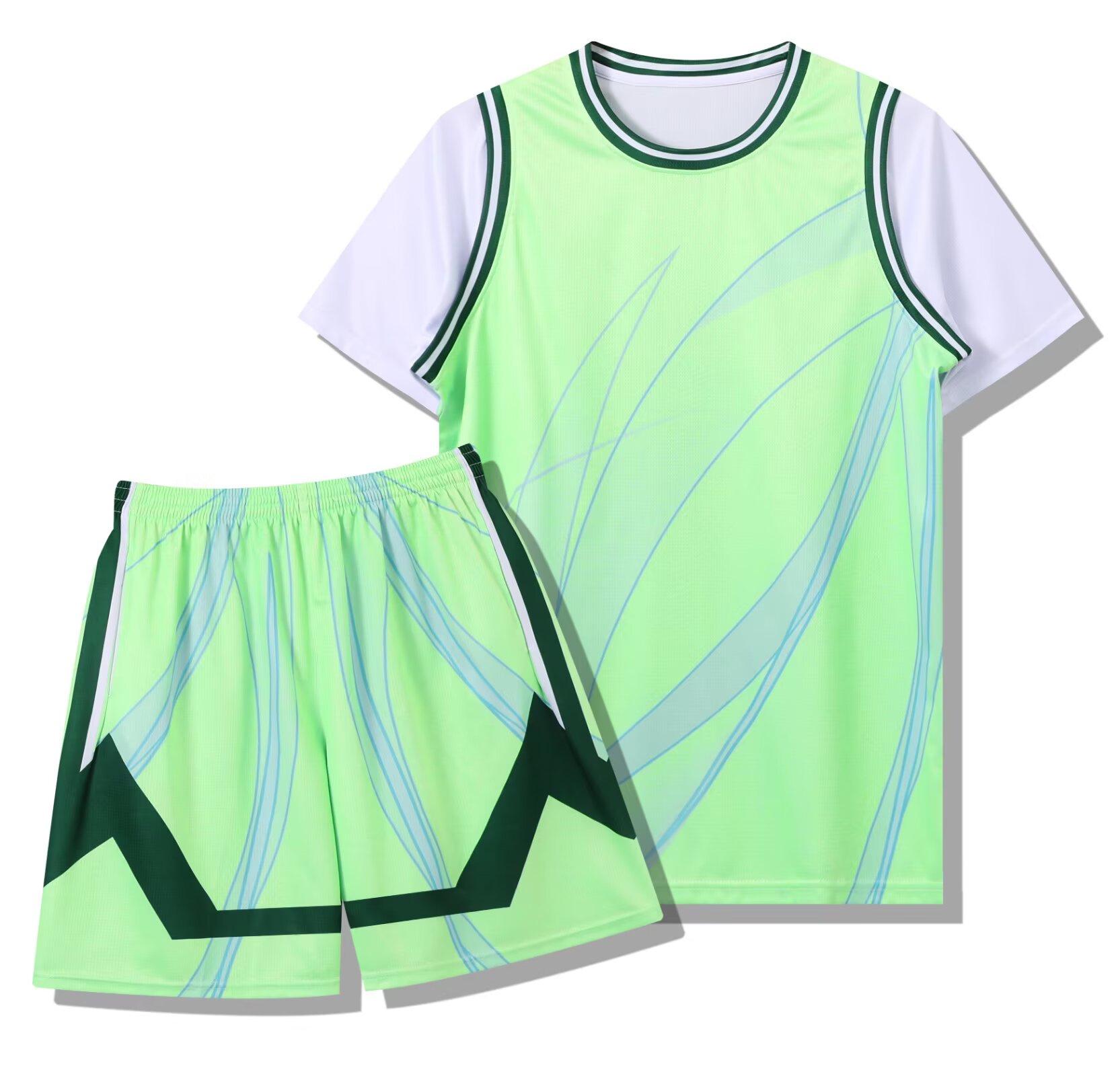 

Унисекс баскетбольная форма с напечатанными номерами, дизайн из двух частей, карманы, доступна в размерах 3XS-4XL M светло-зеленый