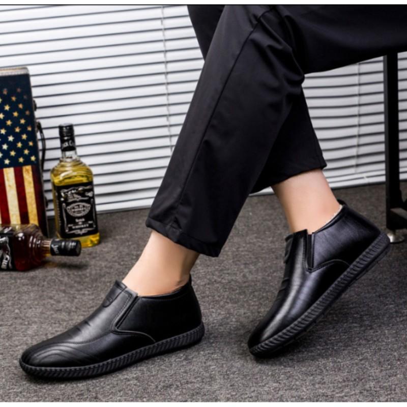 Herren Winter Isolierte Schneestiefel mit Fleecefutter - Verdickte, Leichte Baumwollschuhe