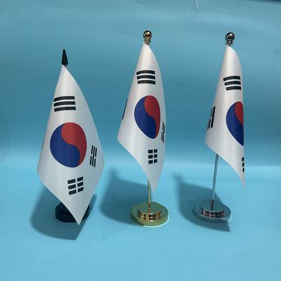 SKY FLAG Office Desk Flag of South Korea Flag 14x21cm Polyester South Korea National Flag Country Banner Desk Ornaments Flags