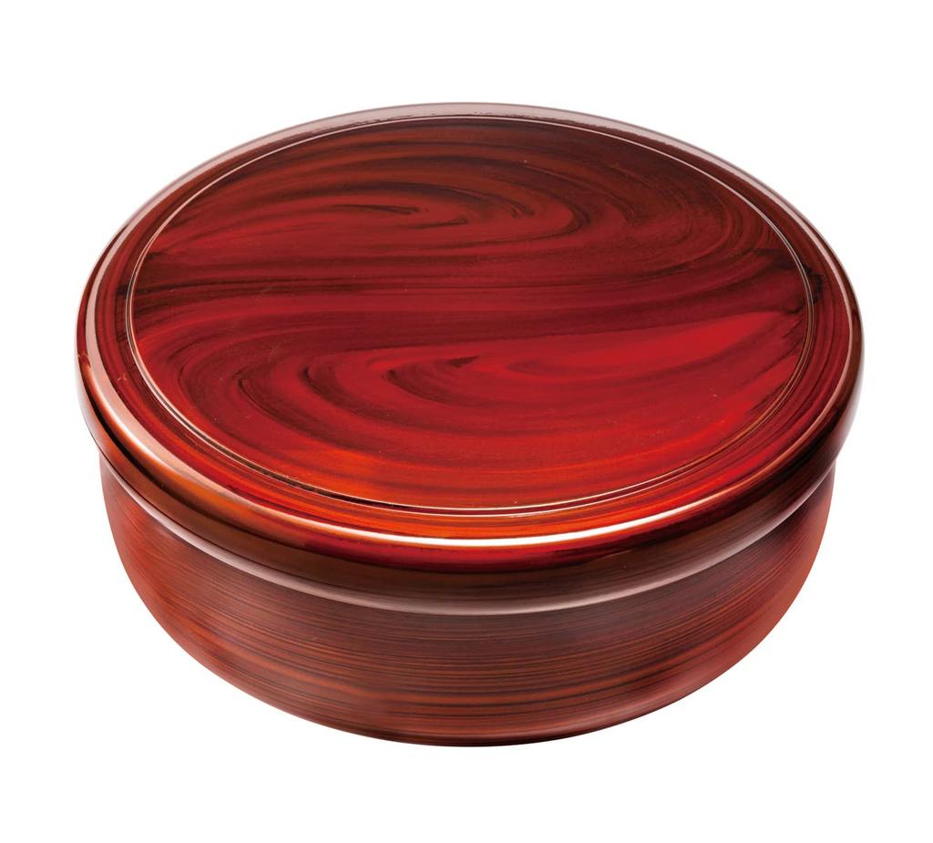 Matsuri no Eemon 10.5 Tea Caddy, Zelkova Wood Grain, Kishu Lacquerware