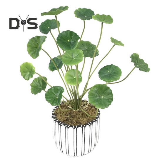 Simulated Lotus Leaf Decor Lifelike Faux Lotus Leaves Easy To Maintain Artificial Green Plant Decoration Artificial Lotus Leaves for Indoor Home Decor