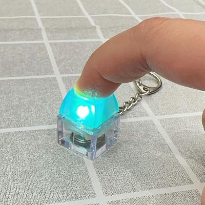 Switches Tester Switches Sampler Mechanical Keyboard Keyswitch Testing LED Light Keychain Keyboard Fidget Sensory Toy for Adults