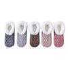 Knitted Twist Winter Floor Socks Coral Fleece Sleeping Socks Simple Thicken Plush Socks  Girls