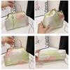 Women's Silk Tote Shoulder Bag with Chain Embroidered Chinese Cheongsam Daily Use Fashion