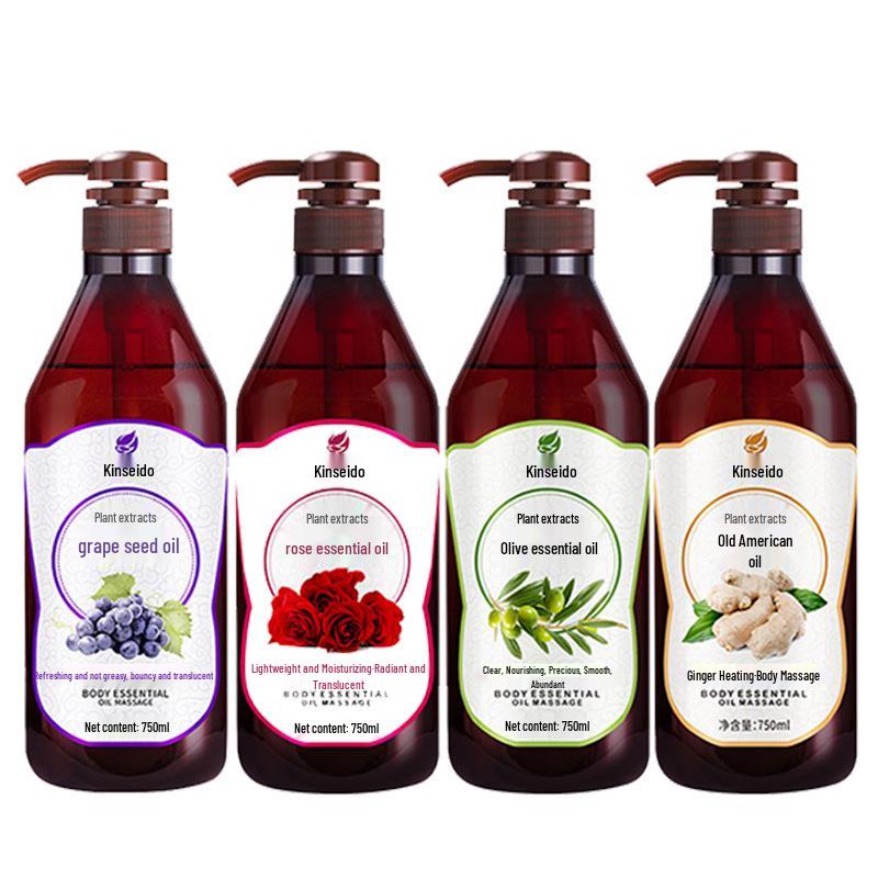 Rožių ir alyvuogių masažinis eterinis aliejus - 750 ml Naudojimui meridianų grožio salone, praturtintas senu imbieru