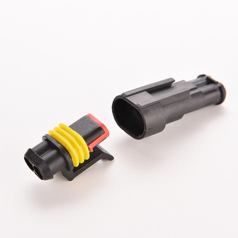 5 Kits 2 Pin Way Sealed Waterproof Electrical Wire Connector Plug Car Auto Set