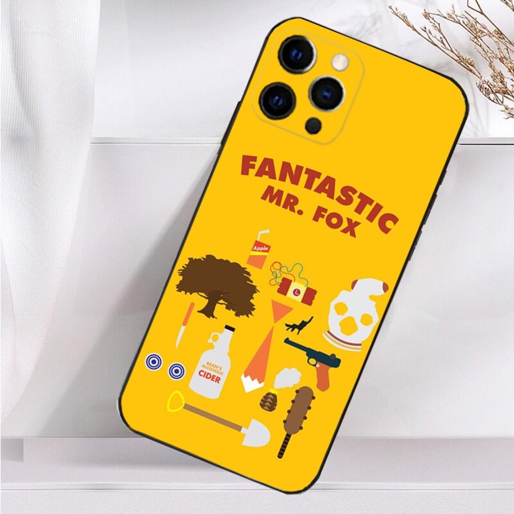 Movie The Fantastic Mr. Fox Phone Case For iPhone 16,15,14,13,12,11 Plus,Pro Max,XS,X,XR,SE,Mini,8,7 Soft Silicone Black Cover