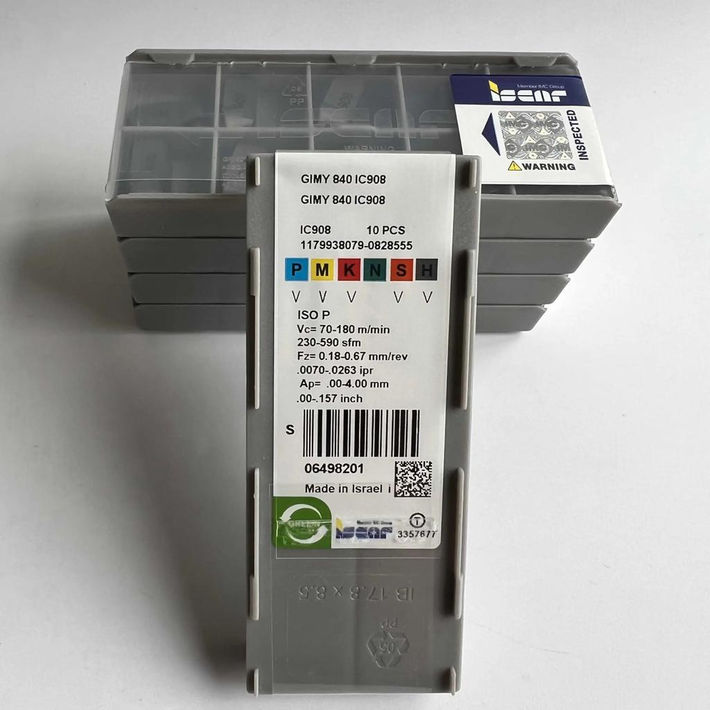 ISCAR / GIMY840 IC908 /Industrial Indexable Carbide Inserts 10 Pcs