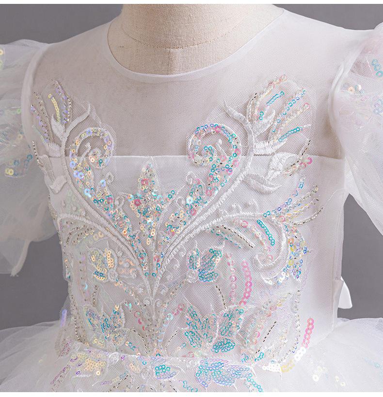 Children’s Puffy Skirt Flower Dress – Princess Costume for Weddings & Birthdays