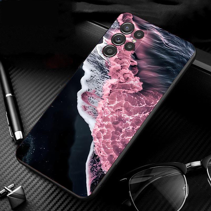 Phone Case For Samsung Galaxy S25 S24 S23 S22 S21 Ultra S24 S23 S22 S21 S25 Plus S24 S25 FE Pink Aesthtic
