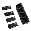Controller Charger Station for Wii Remotes Controller Charger Dock Station with 4 Pack 2800mAh Rechargeable Battery