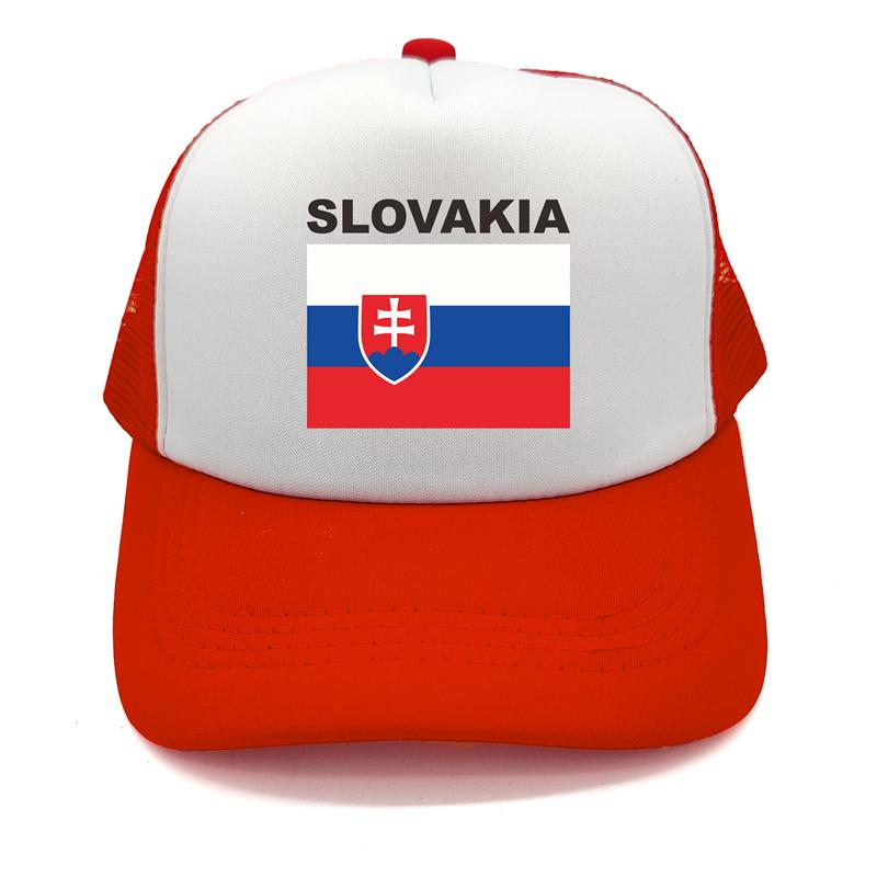Slovakia Trucker Cap Summer Unisex Cool Country Flag Hat Baseball Caps Unisex Outdoor Mesh Net Caps