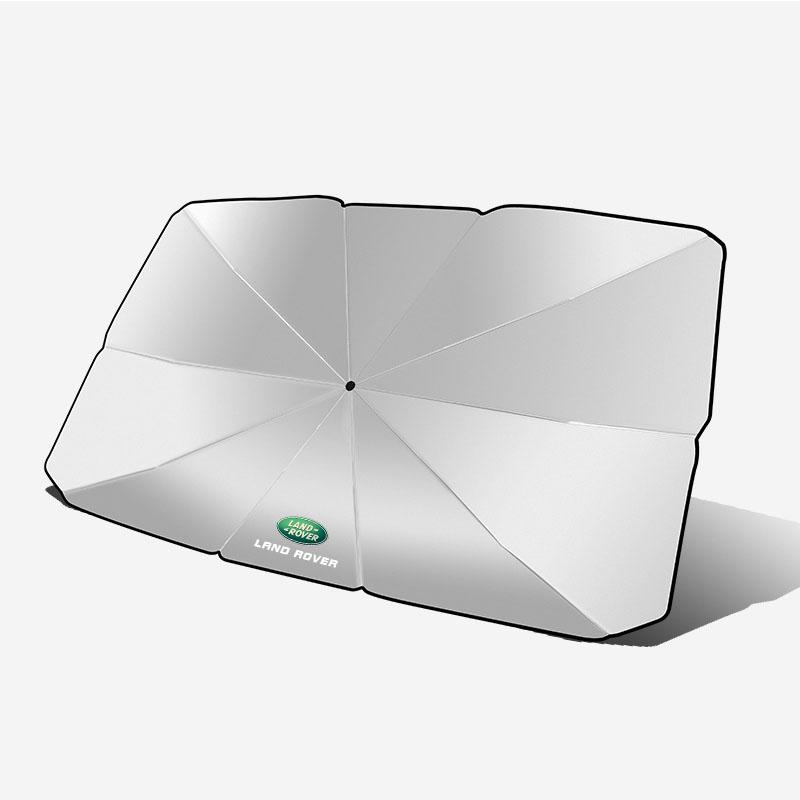 Auto Sonnenschirm Regenschirm Windschutzscheibe Faltbarer Front Sonnenschirm Regenschirm Typ Sonnenschutz für Land Rover Range Rover Defender Freelander Discovery 3 Evoque Rover
