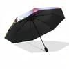 1pc Butterfly Flowers Automatic Umbrella | Portable Foldable 8-Rib Manual Open, Cute Birthday & Holiday Gift for Outdoor Yy260107117