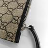 [Pre-Owned] Bee Print Logo Detachable Wrist Strap Canvas And Leather Medium Clutch - Very Good #1U2H4QG