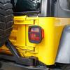 2PCS Black Rear Lamp Tail Light Guard Panel Cover For Jeep Wrangler TJ 1997-2006