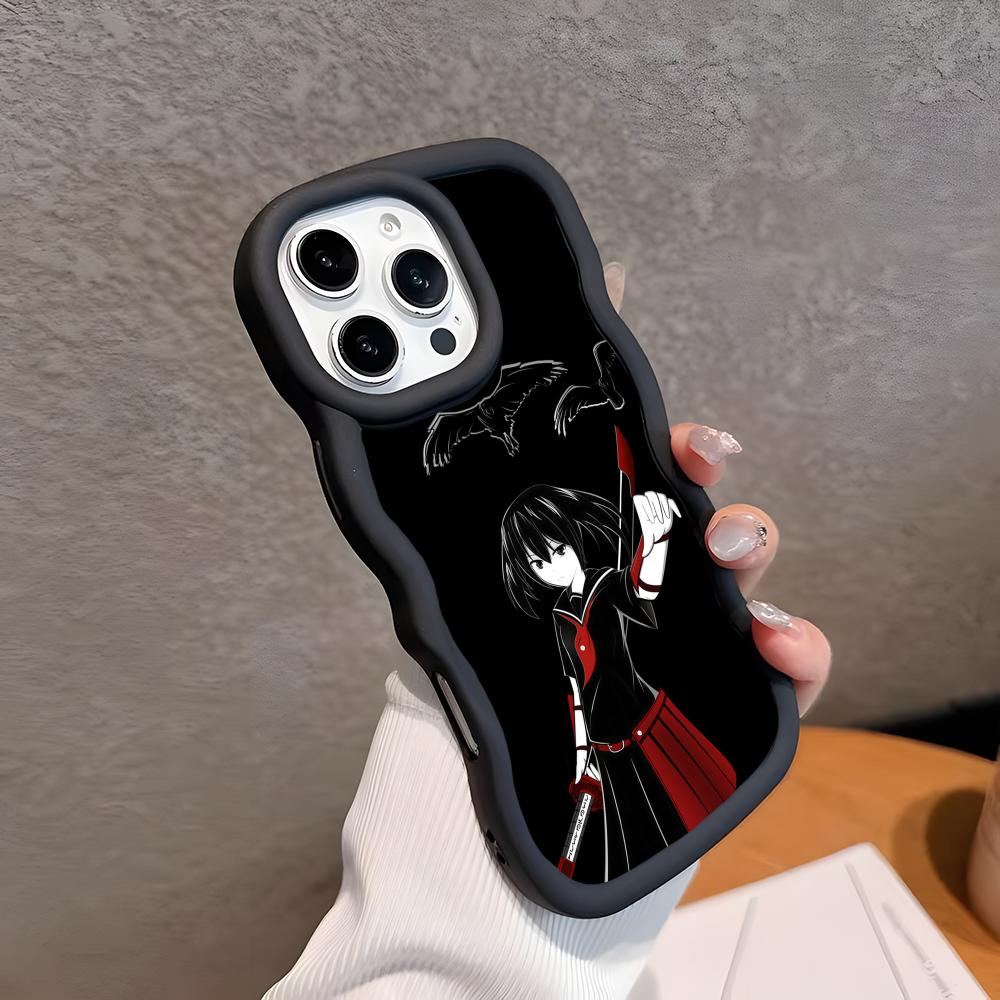 Akame Kurome Wavy Edge TPU Handyhülle für iPhone 17 16 15 14 13 12 11 Air Pro Max Plus Bunte Hülle