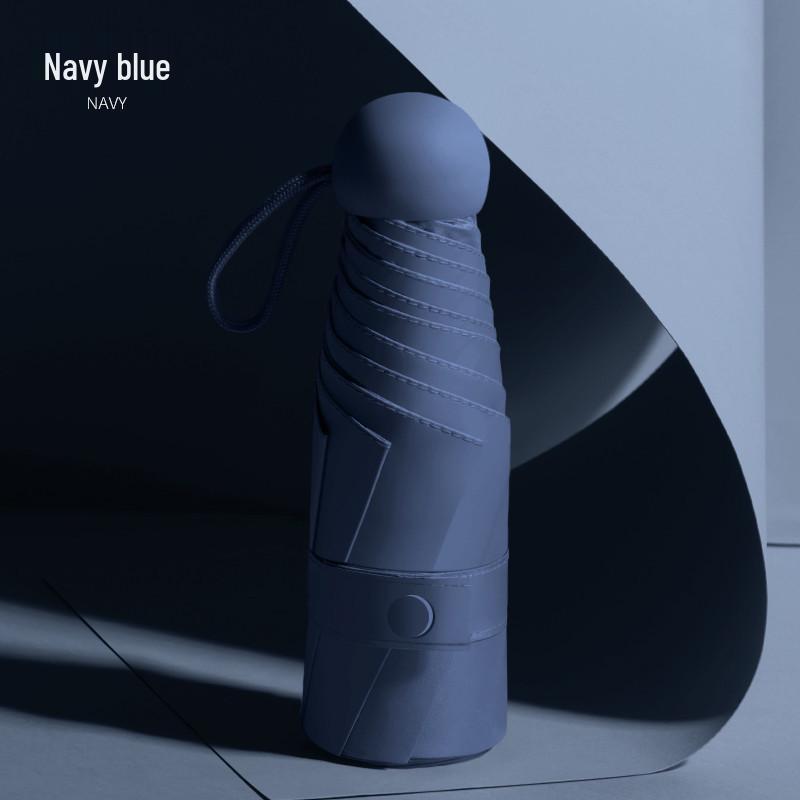Compact UV Protective Mini Umbrella with Black Coating
