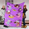Courage the Cowardly Dog2 printed throw blanket—lightweight,soft,warm;versatile blanket for all seasons—perfect as &air-conditioning throw,nap blanket