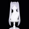 Anime Frieren Cosplay Wig 68cm Silver White Two Ponytails Heat Resistant Synthetic Hair + Wig Cap