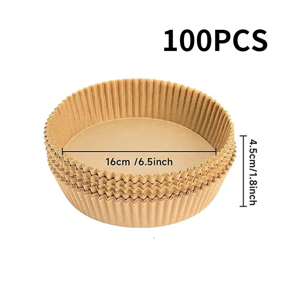 Large Rectangle Air Fryer Disposable Paper Liner Nonstick Airfryer Parchment Special Baking Paper for 2-10QT Cooking Basket
