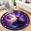 1PC Witch Moon Office Round Area Rug, Indoor Mat Suitable For Office, Under Office Chairs Bedroom Living Room Home Decor, Room Deco 027