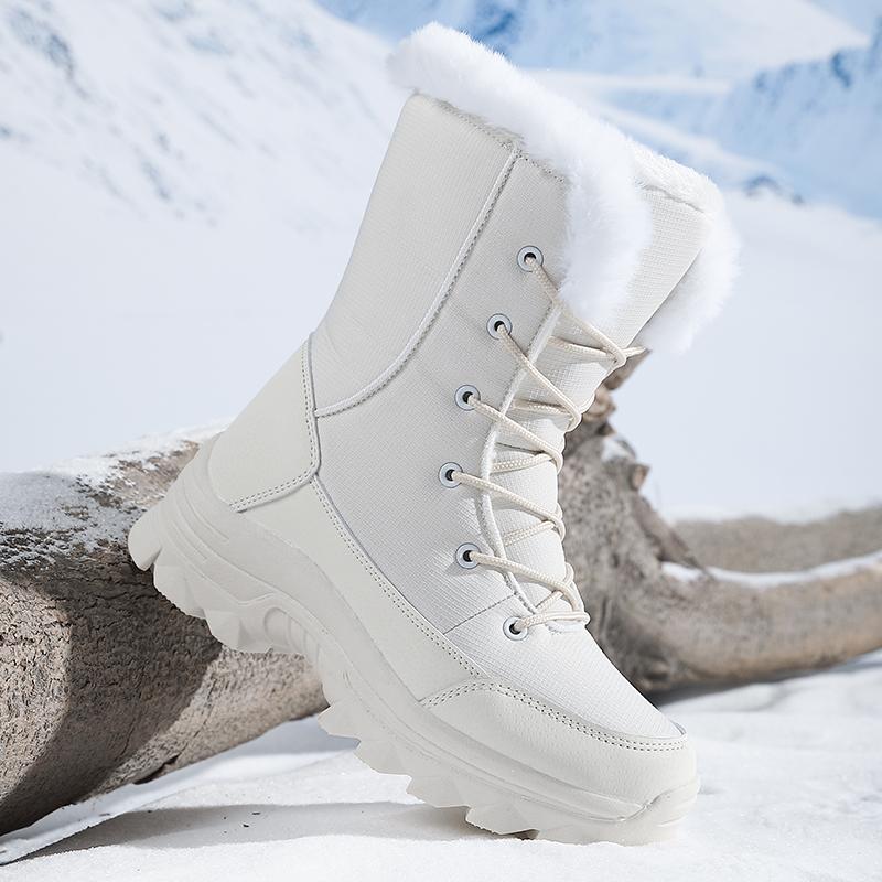 

Черные зимние сапоги, теплые хлопковые туфли, женские зимние короткие сапоги колумбийского стиля, кожаные зимние сапоги на высоком каблуке, замшевые сапоги на толстой подошве 35