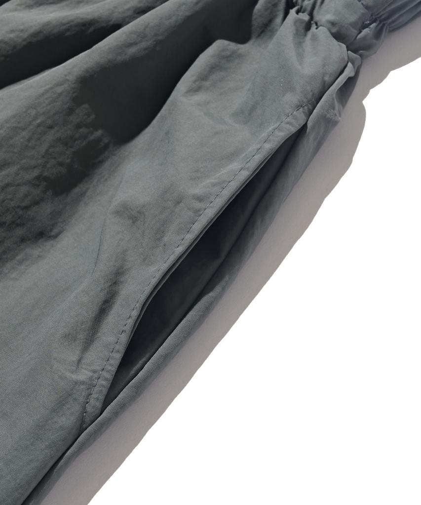 Road Road Summer Elastic Washer Long Skirt (Charcoal)