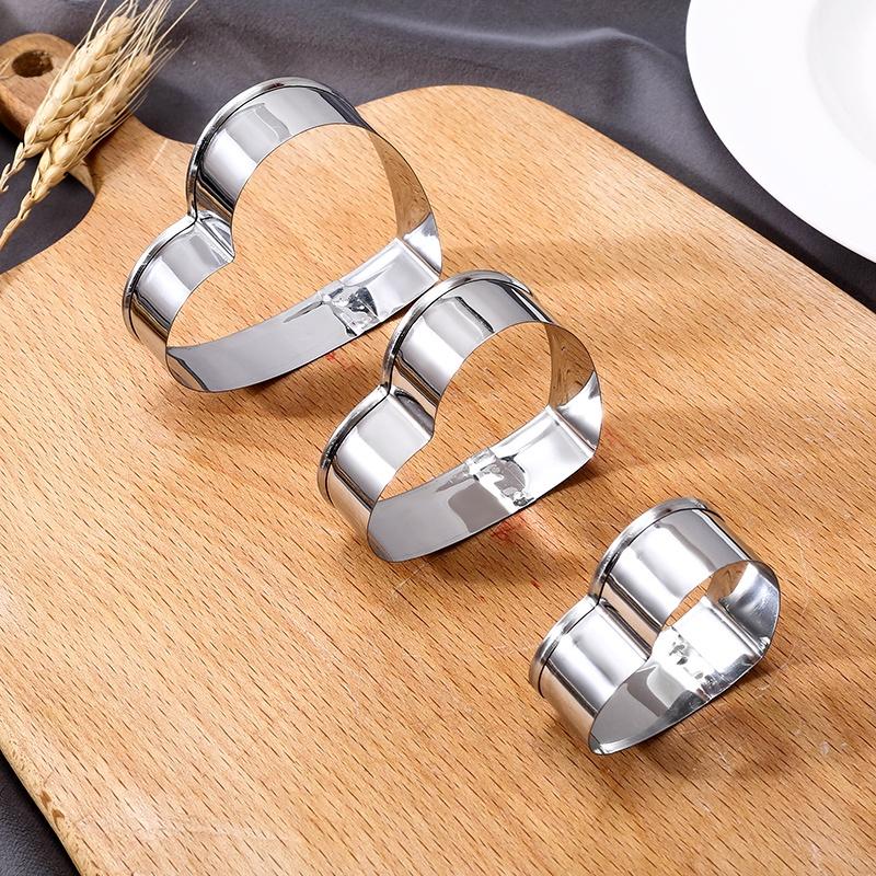 3Pcs Metal Cookie Cutter Geometric Forms for Cookies Set Easy Press Pastry Fondant Biscuit Baking Mold baking accessories baking