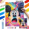Mickey Mouse Colorful Abstract Oil Painting Art Kit DIY Handmade Home Decoration Gift