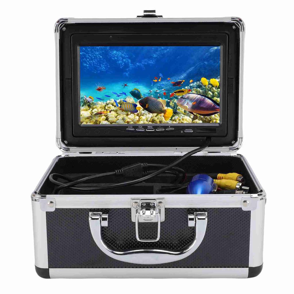 Underwater Fishing Camera 5MP 1080P 195 Degree Wide Angle Lens 7 Inch HD Screen Fish Finder Camera with 20m Cable