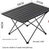 ZISIZ Portable Aluminum Alloy Picnic Camping Roll-Up Table