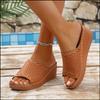 Fashion 2025Summer  Sandals Women Soft   Slip On Sandals For  Wedge  Plus Size Footwear Slipper