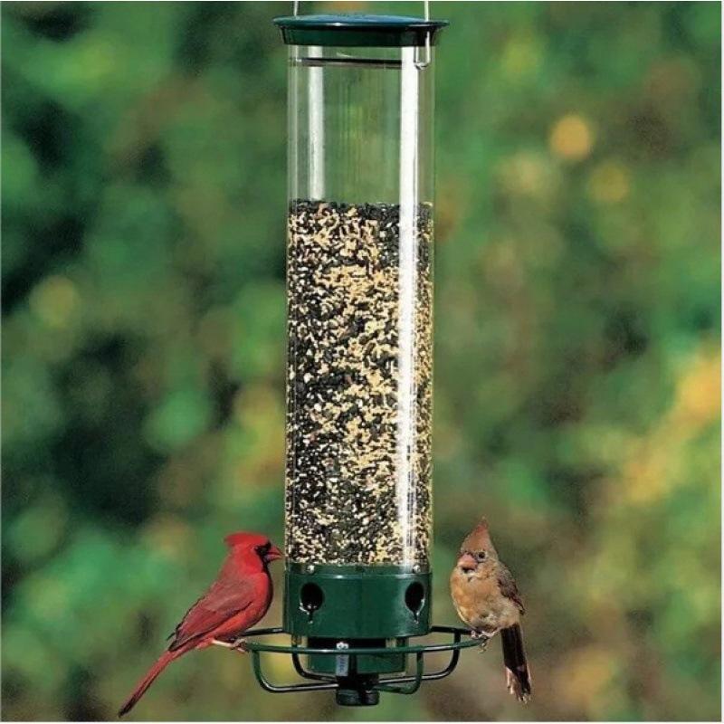 Hanging Wild Birds Feeder Portable Large Capacity Outdoor Bird Food Container for Garden Yard Tree Small Bird Feeding Supplies