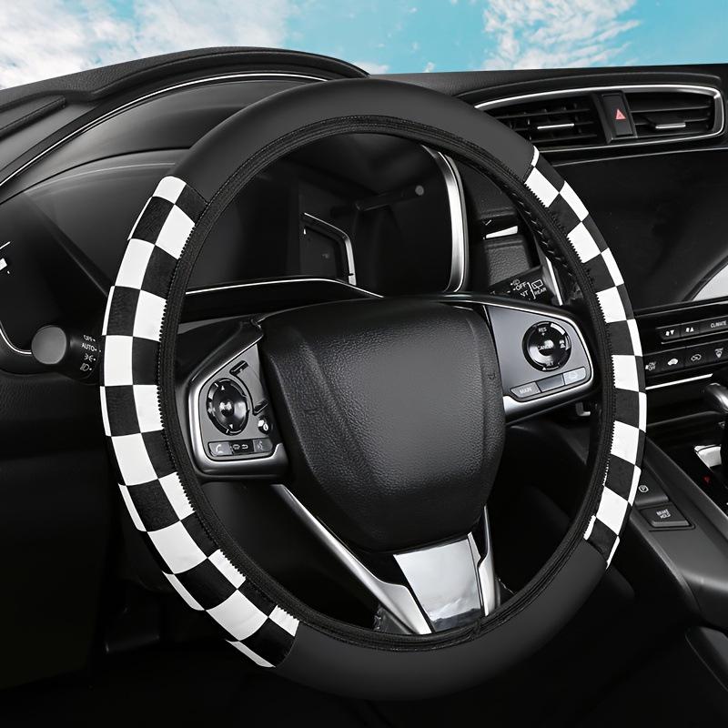 Universal 15" Four-Section Steering Wheel Cover, Diving Fabric