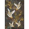 Retro Chinese Style Gold Flying Crane Abstract Sun Animal Canvas Painting Birds Posters Prints Wall Painting for the Living Room