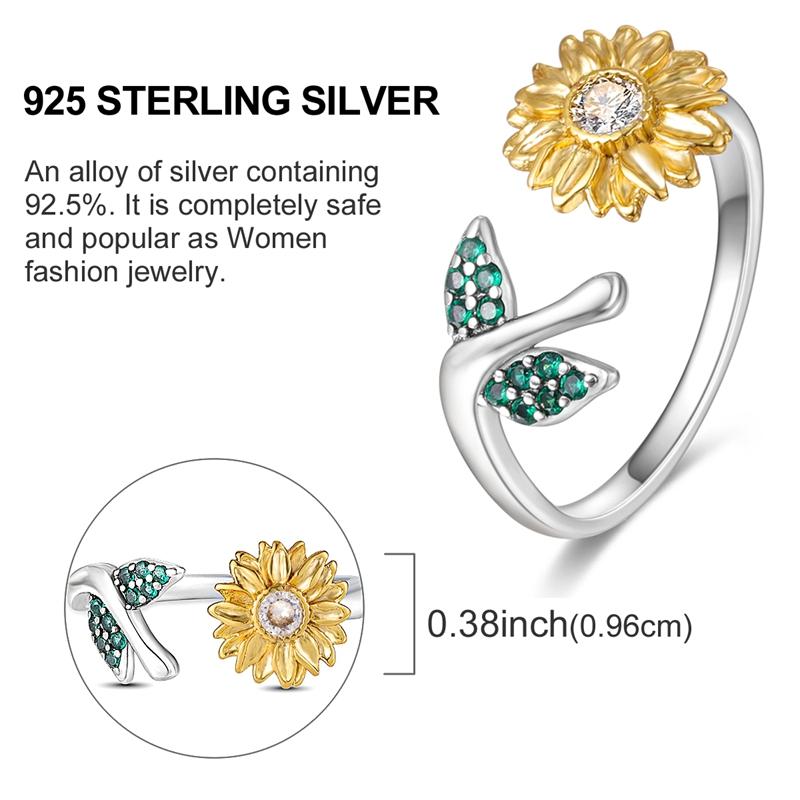 Copper Golden Collection Open Ring Authentic Star Shape Moon Zircon Wedding Anniversary Rings Jewellery Gift Ideal For Women