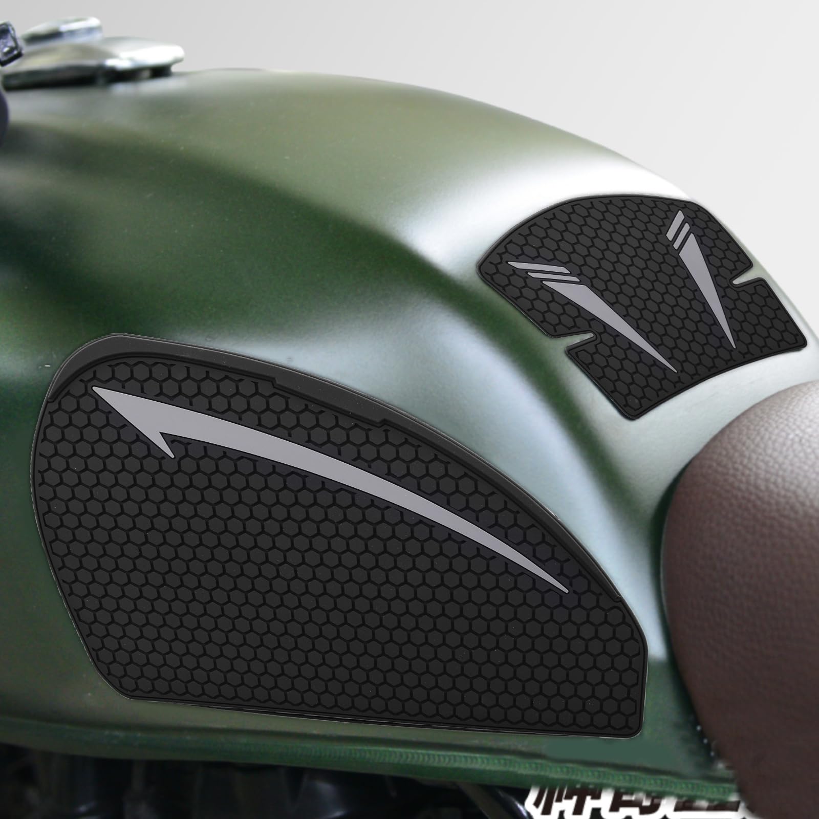 

LEDISHUN Traction Pad Street Bike Kit for Honda GB350, GB350C, and GB350S (2021-2024) Tank Pad (Gray)