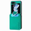 Custodia Portafoglio in Pelle con Motivo Litchi per Samsung Z Flip 5 4 3 2 7 Porta Carte Copertura per Galaxy Z Flip 4 6 Anello per Dita Custodia Morbida