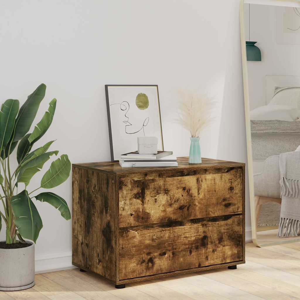 Storage Cabinet Smoked Oak 80 x 48 x 57 cm
