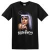 Katy Perry Porträt T-Shirt Popmusik-Sängerin Fan Grafik Lila Haare T-Shirt