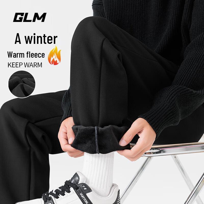 

GLM Men s Winter Warm Fleece Jogger Pants L