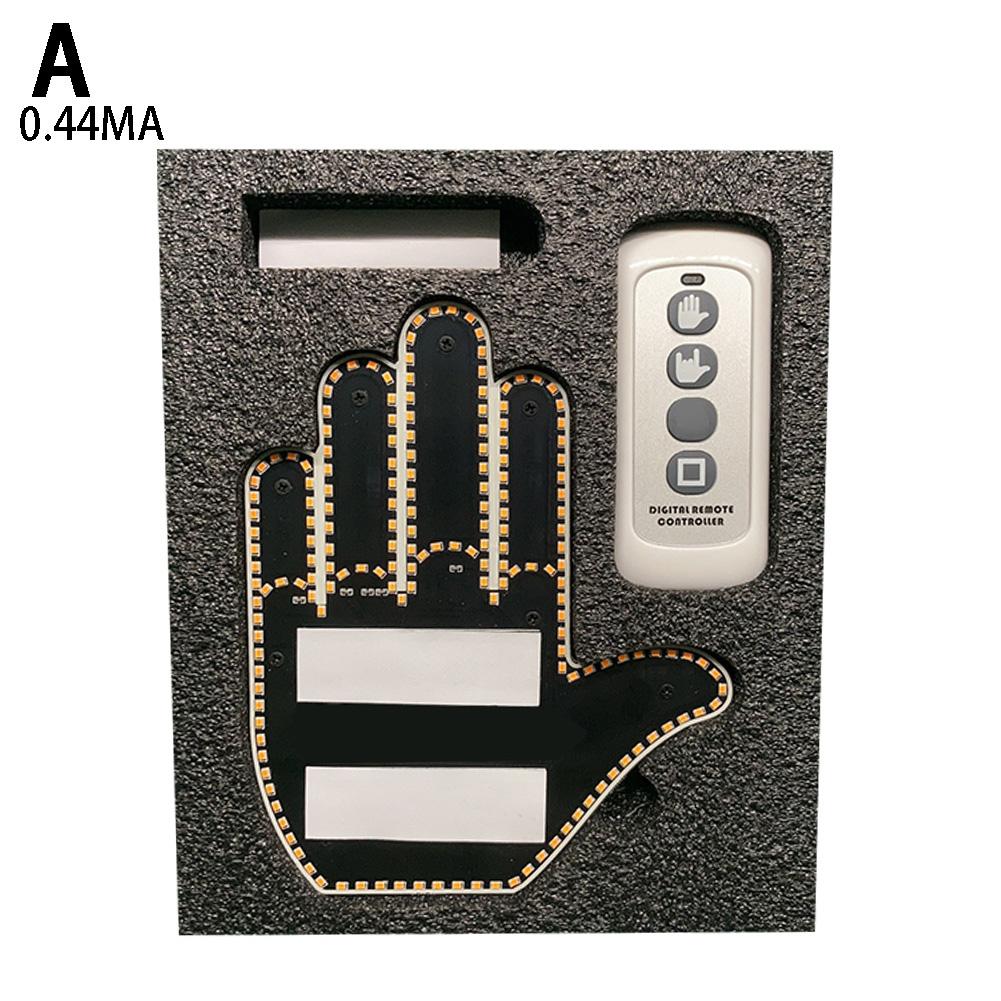 

Забавный автомобильный палец с дистанционным управлением, дорожные знаки ярости, средний жест, ручная лампа, наклейка, светящаяся панель для универсального гоночного окна