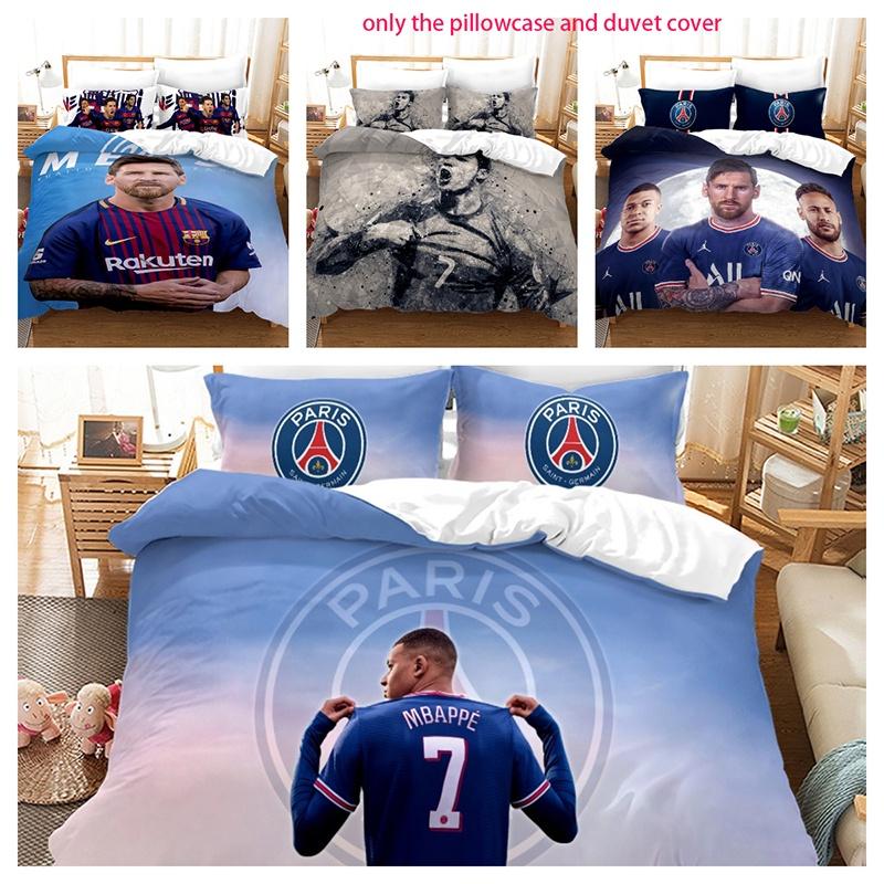 Modern And Simple 3d Football Player Bedding Set High Quality And Digital Print