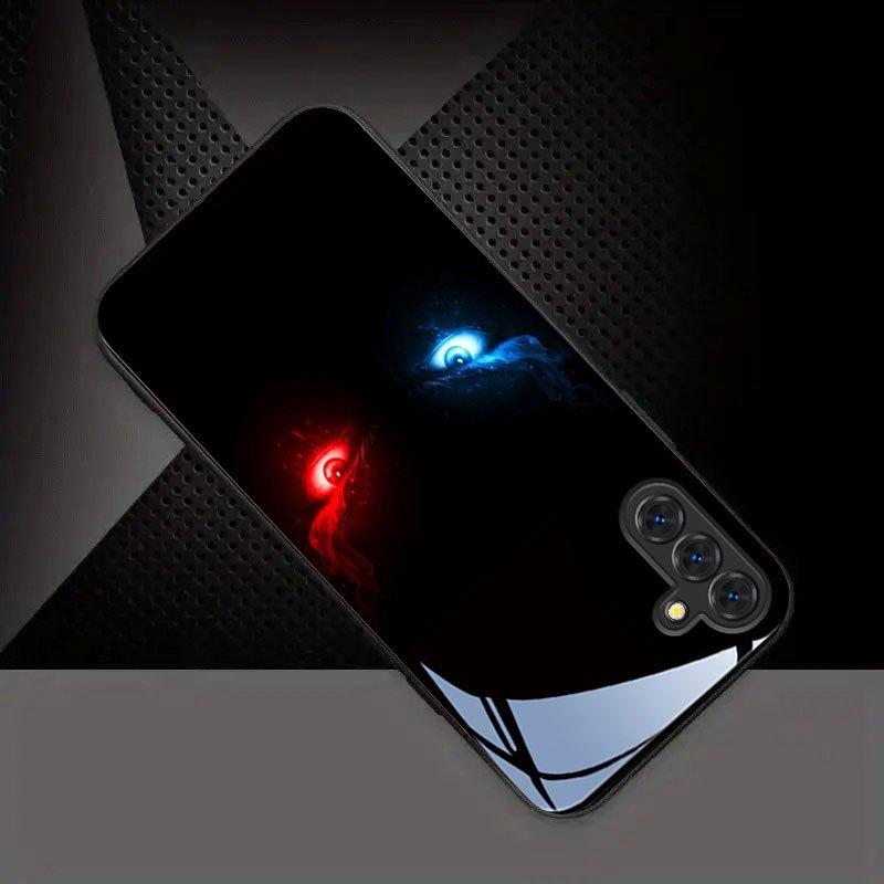Double eye tempered glass f phone case suitable for Samsung Galaxy S26 S25 S24 S23 S22 S20 FE/Ultra/Plus5G anti drop back cover