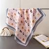 Cartoon Dog Print Women Square Scarf 70x70cm Silk Scarf Cute Shawl Fashion Accessory